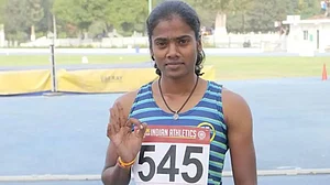 S Dhanalakshmi returned positive for a banned steroid in a dope test conducted abroad by the Athletics Integrity Unit.