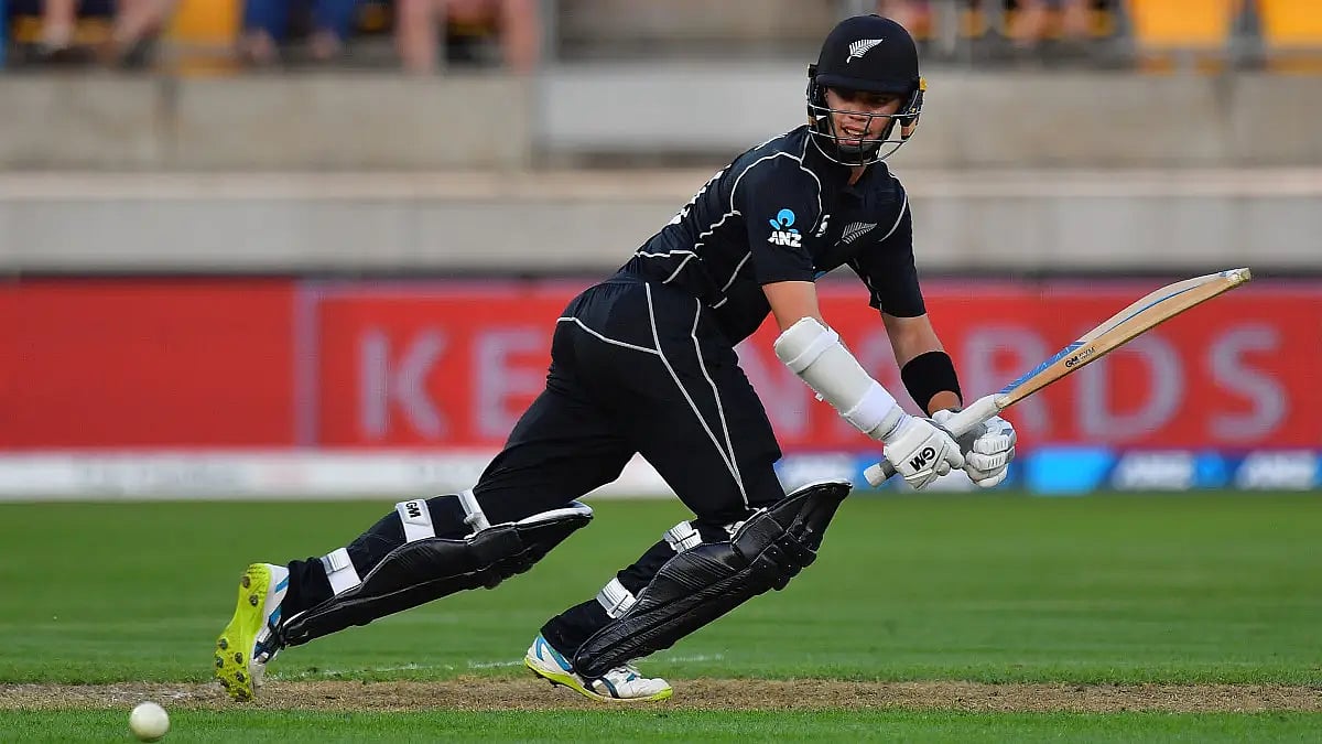 Mark Chapman in action en route to his century against Scotland in the only ODI. 
