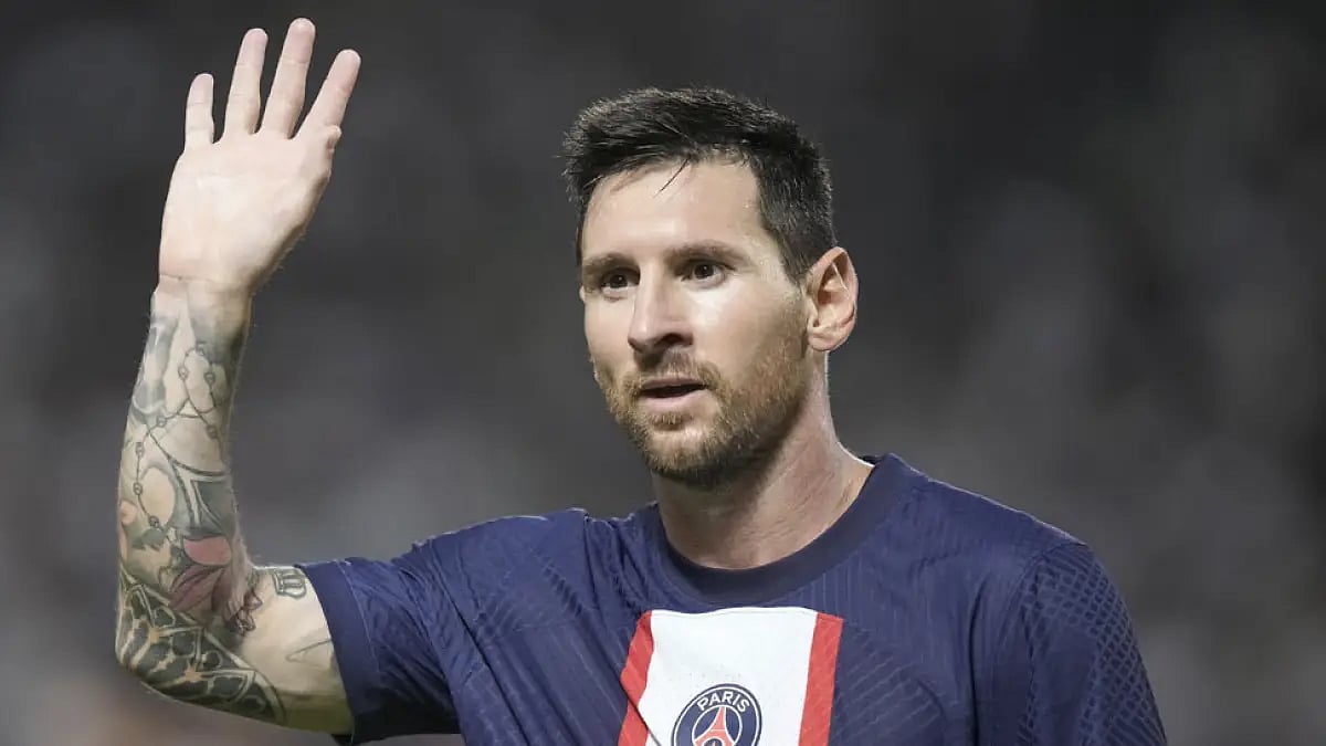 PSG's Lionel Messi during French Super Cup final match against Nantes in Tel Aviv, Israel, July 31, 2022.