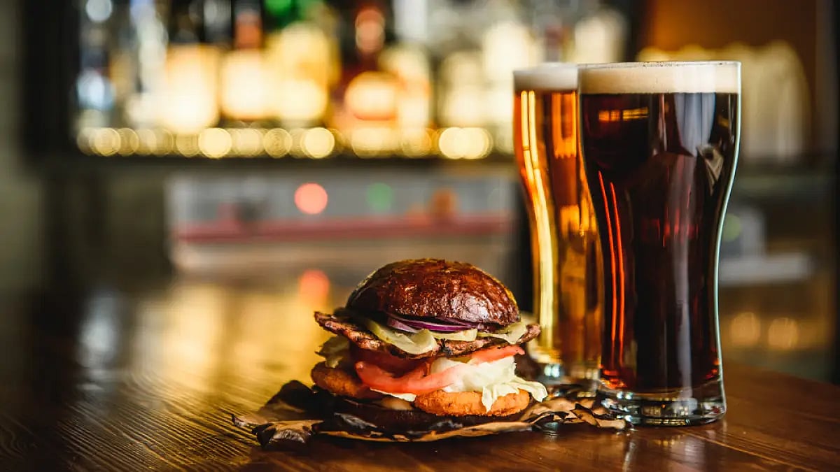 The festival is offering specially brewed craft beers paired with burgers