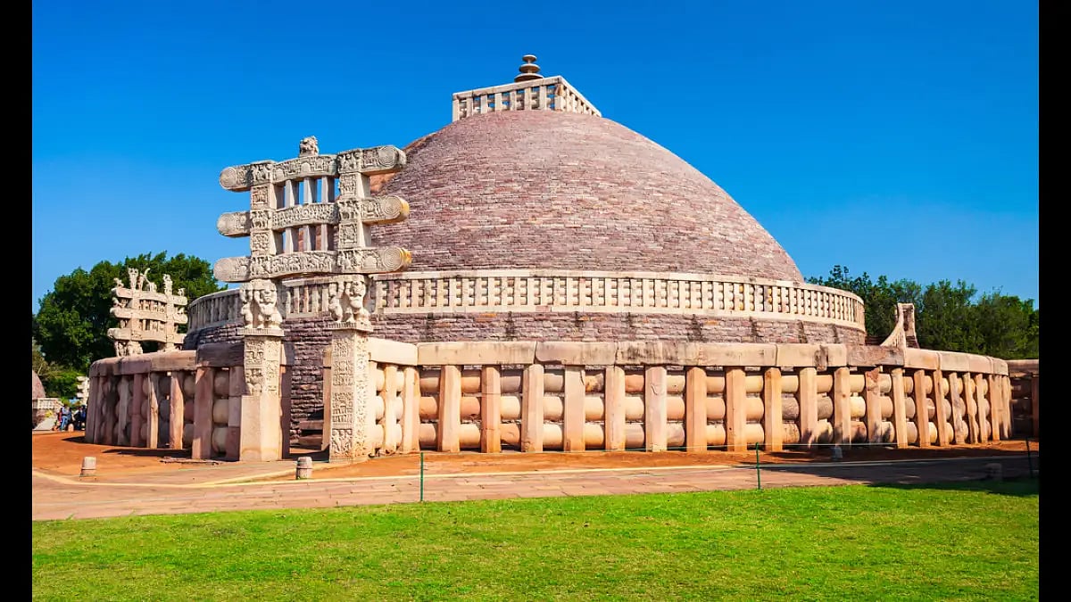 The Great Stupa of Sanchi, a UNESCO World Heritage Site