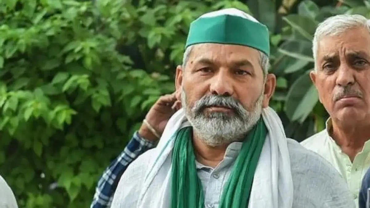 BKU national spokesperson Rakesh Tikait