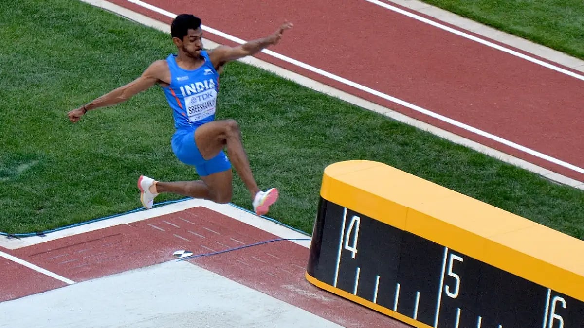 Sreeshankar was one centimeter shy of Jeswin Aldrin's national record of 8.42m. 