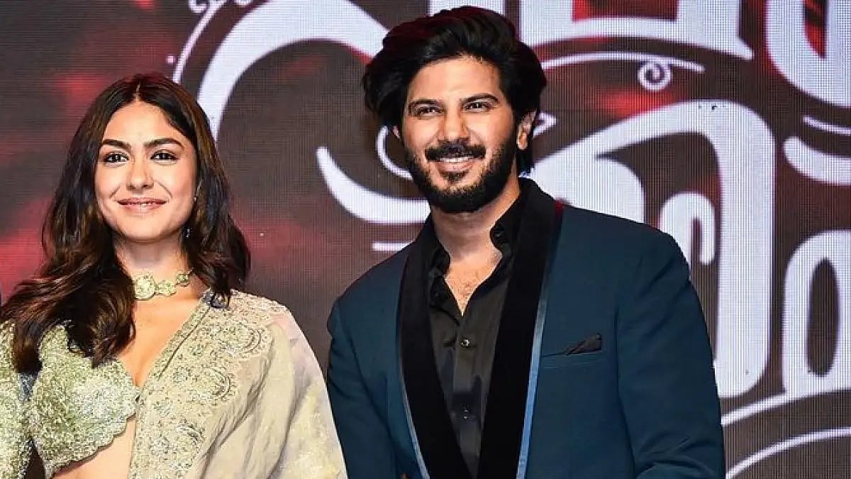 Dulquer Salmaan and Mrunal Thakur 