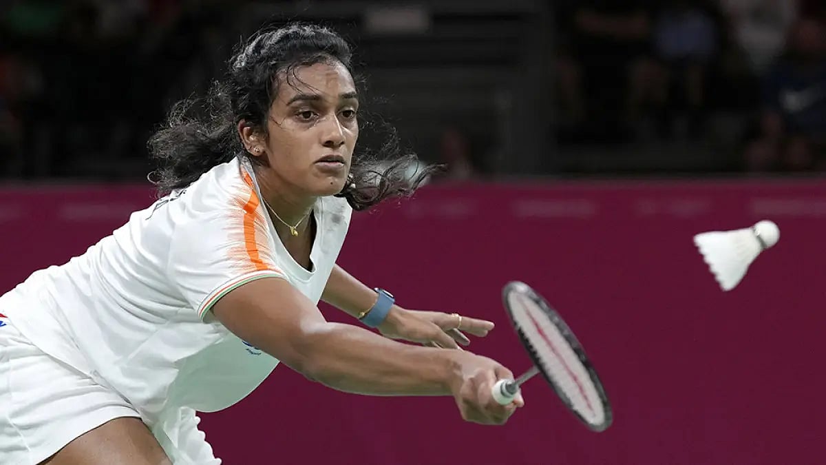 Double Olympic medallist PV Sindhu has failed to defend her Swiss Open Super 300 title.
