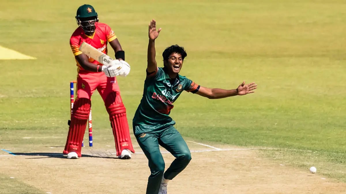 Zimbabwe had already clinched the series but were bowled out for 151 while chasing Bangladesh's 256/9.