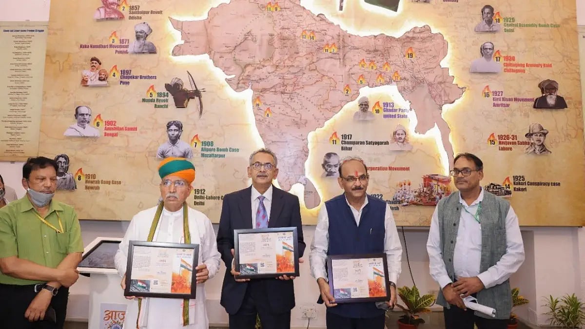 Union Minister of State for Culture Arjun Ram Meghwal at the exhibition on Friday