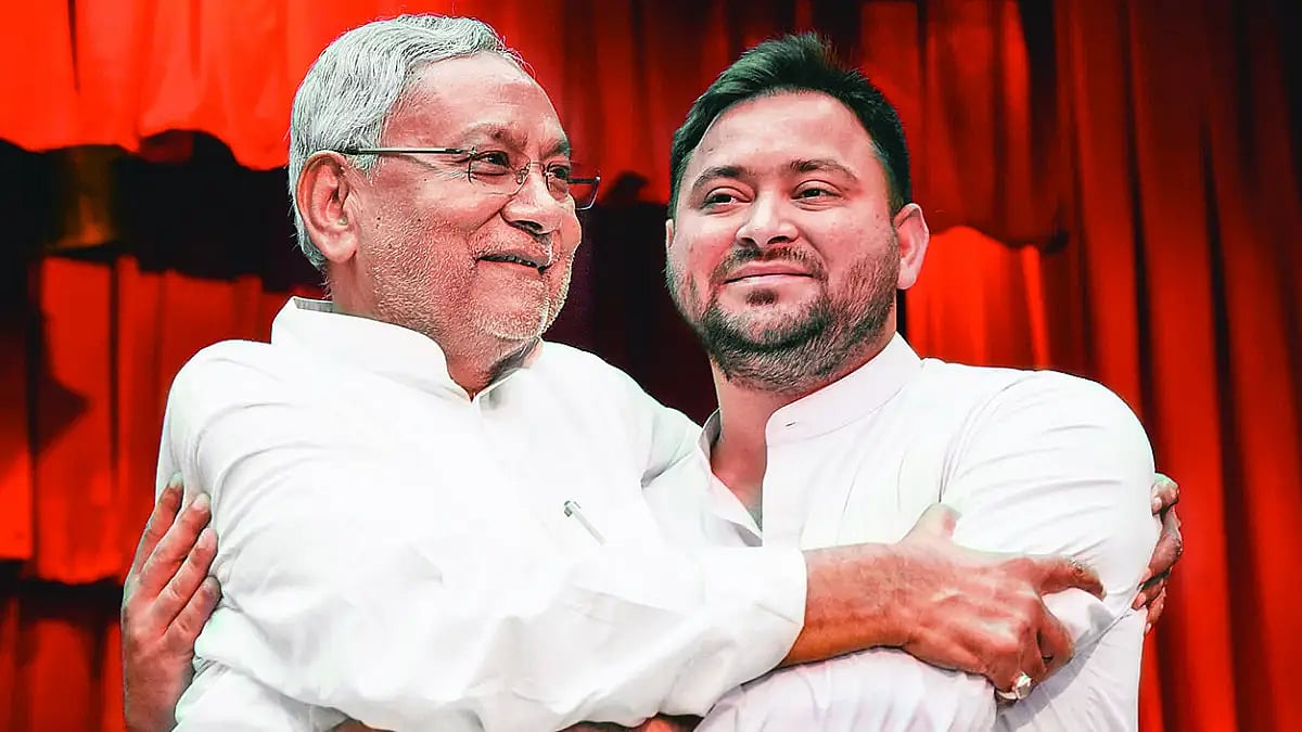 Unbreakable? Bihar CM Nitish Kumar greeted by Deputy CM Tejashwi Yadav after taking oath at Raj Bhav