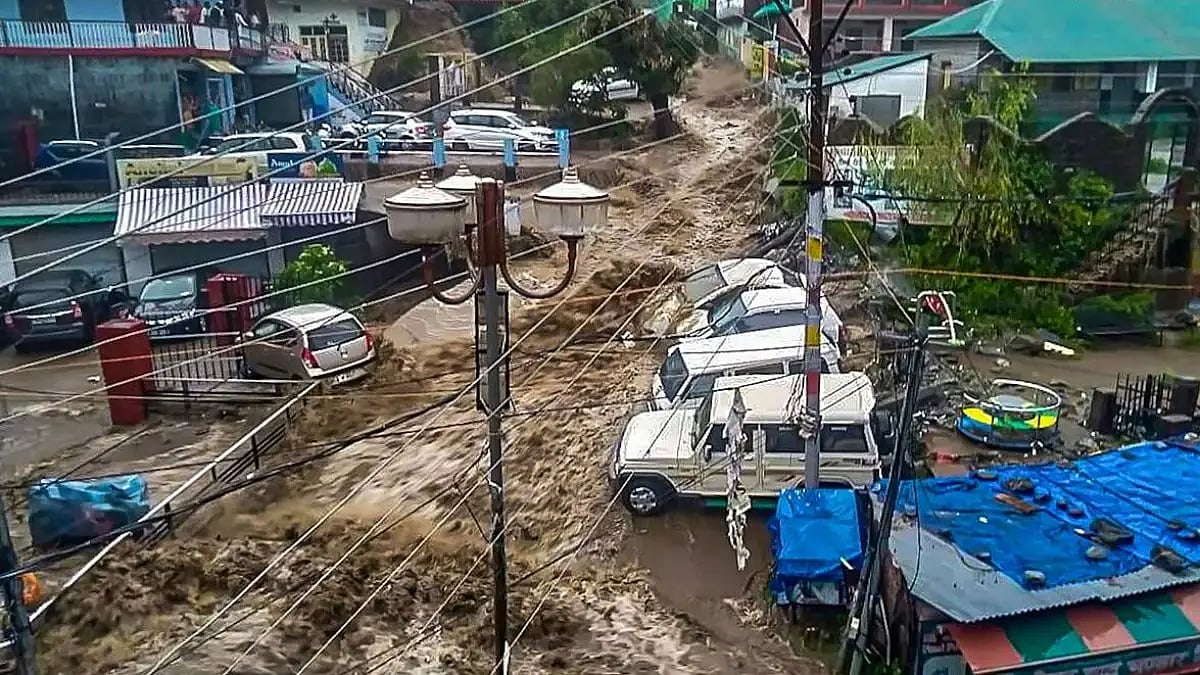 File Photo  : Flash floods in Himachal Pradesh