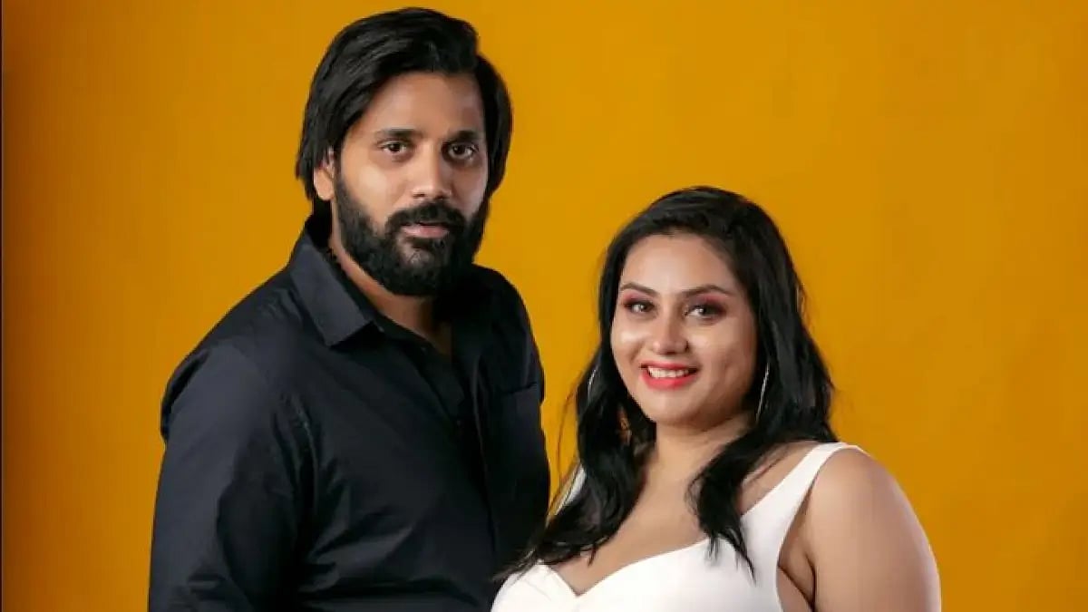 Actress Namitha and her husband Veerendra Chowdary