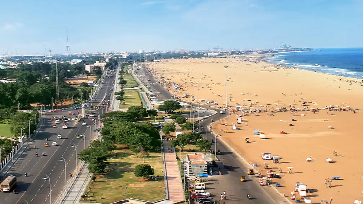Cleaning activities at Elliot Beach, under 'Call of the Blue' campaign for Madras Day