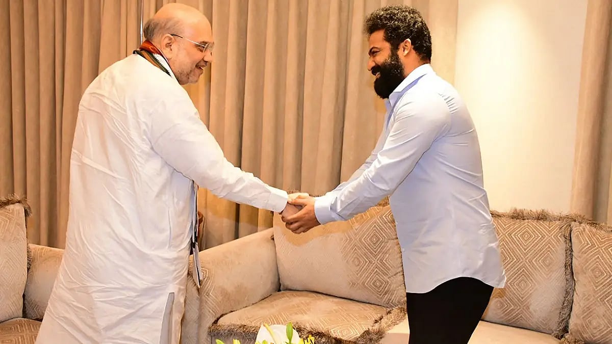 Amit Shah-NTR Jr meetiing in Hyderabad 