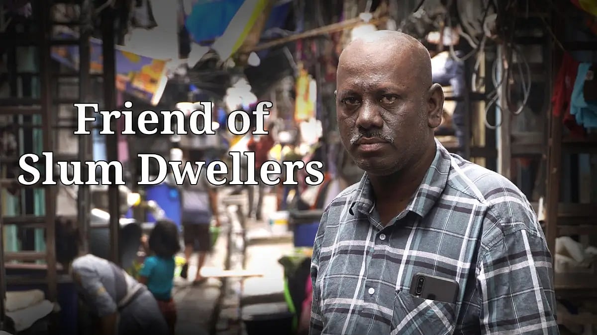 Santosh Thorat, a slum dweller himself, is changing the universe in Mankhurd slums