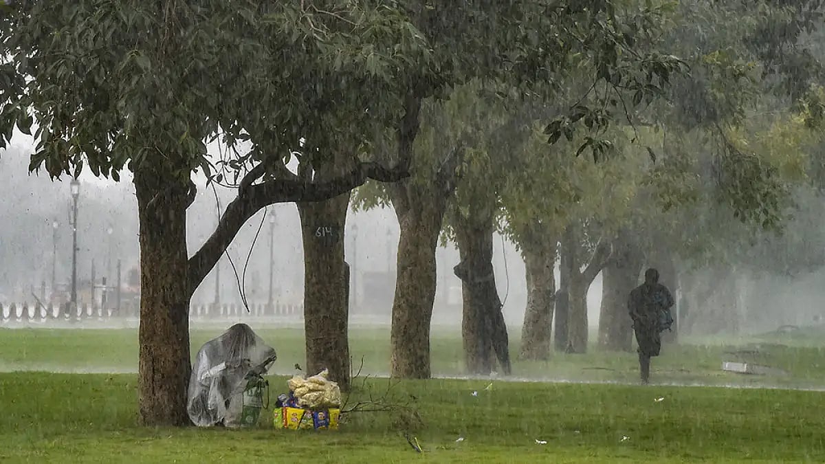 Monsoon rains