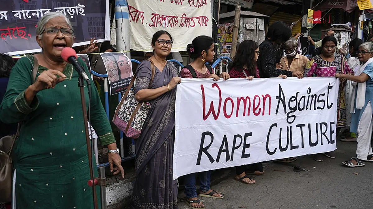 Protest against convicts of Bilkis Banos case