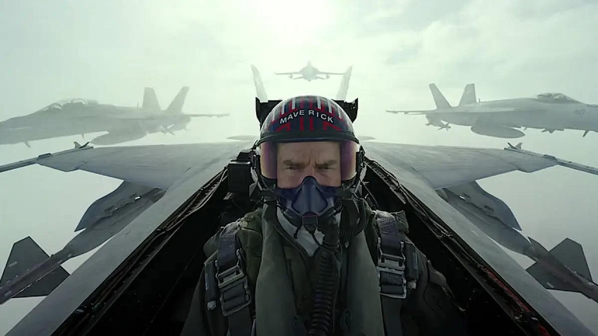 Tom Cruise In A Still From Top Gun: Maverick