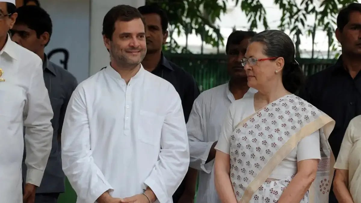 Congress leaders Rahul Gandhi and Sonia Gandhi
