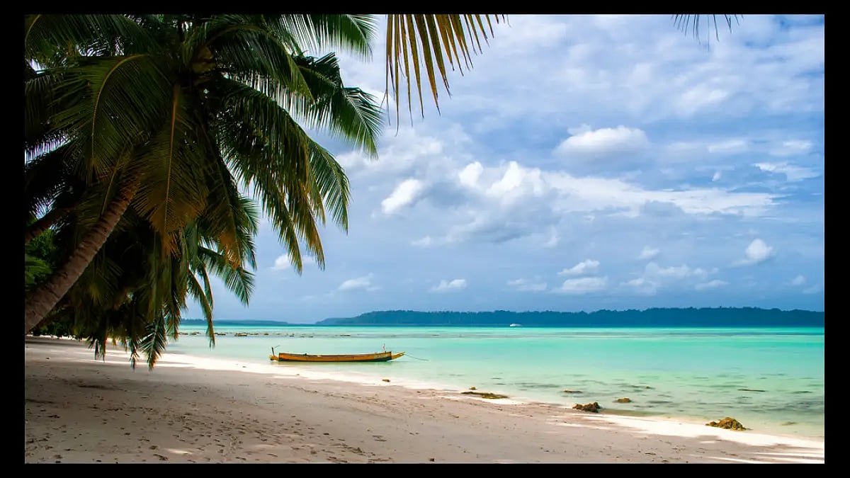 One of the pristine beaches of south Andaman - null
