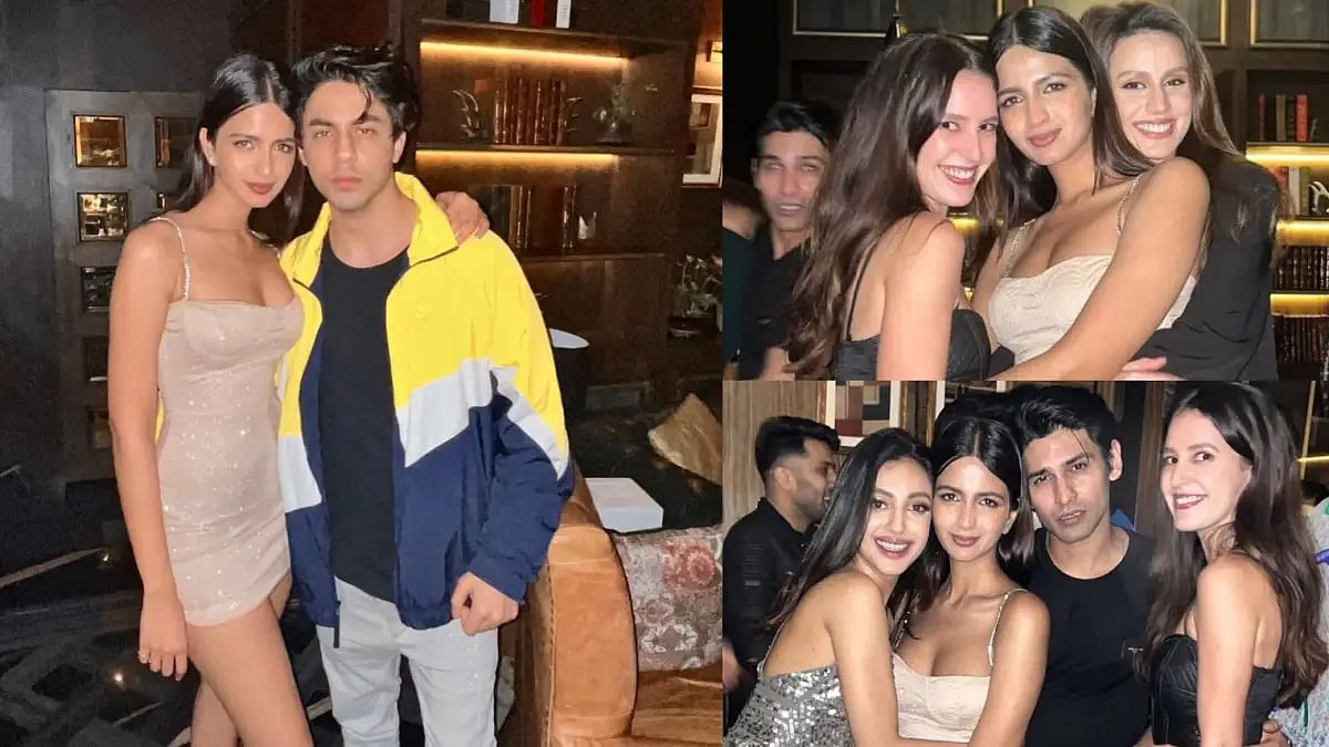 Aryan Khan And Isabelle Kaif At A Party