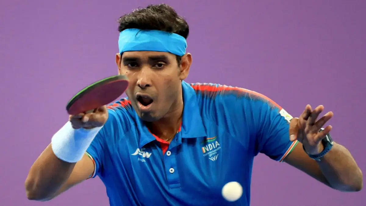 Achanta Sharath Kamal won three gold medals at the Commonwealth Games 2022.