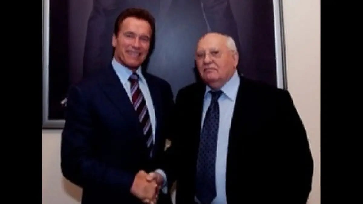 Arnold Schwarzenegger, Mikhail Gorbachev