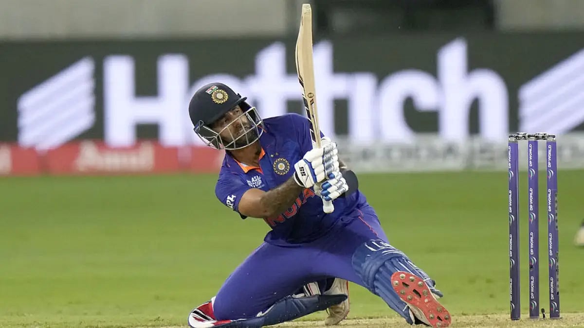 India's Suryakumar Yadav during his 68-run unbeaten knock against Hong Kong.