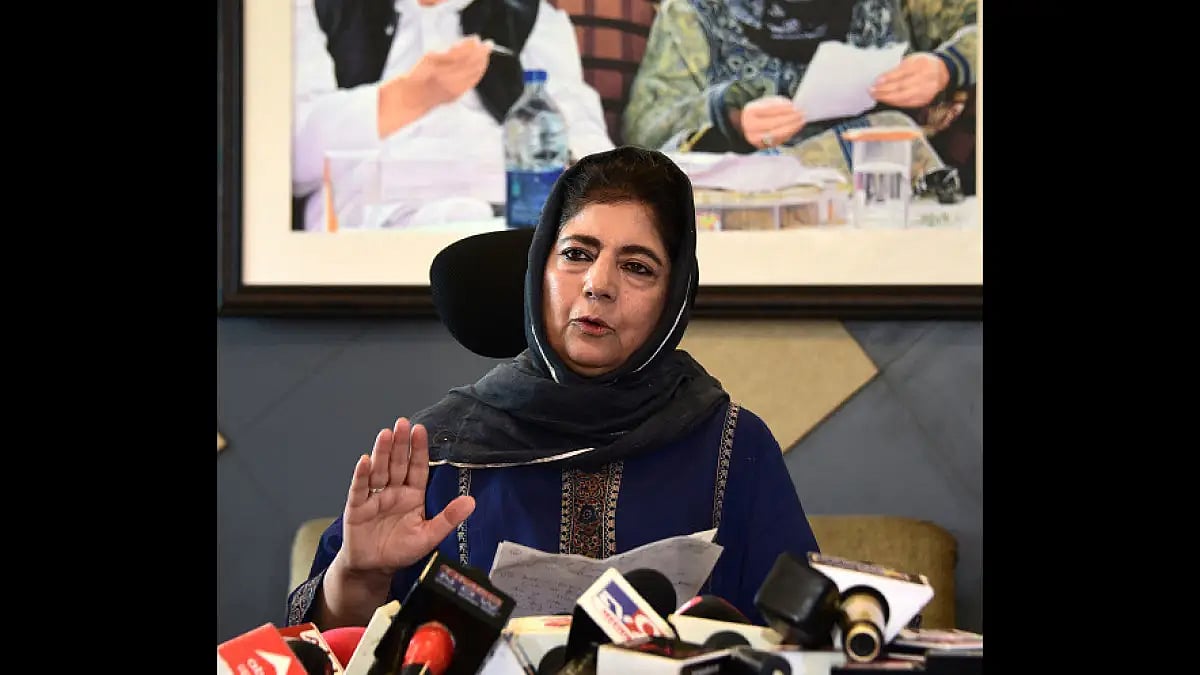 Former Jammu and Kashmir Chief Minister Mehbooba Mufti.(File photo)