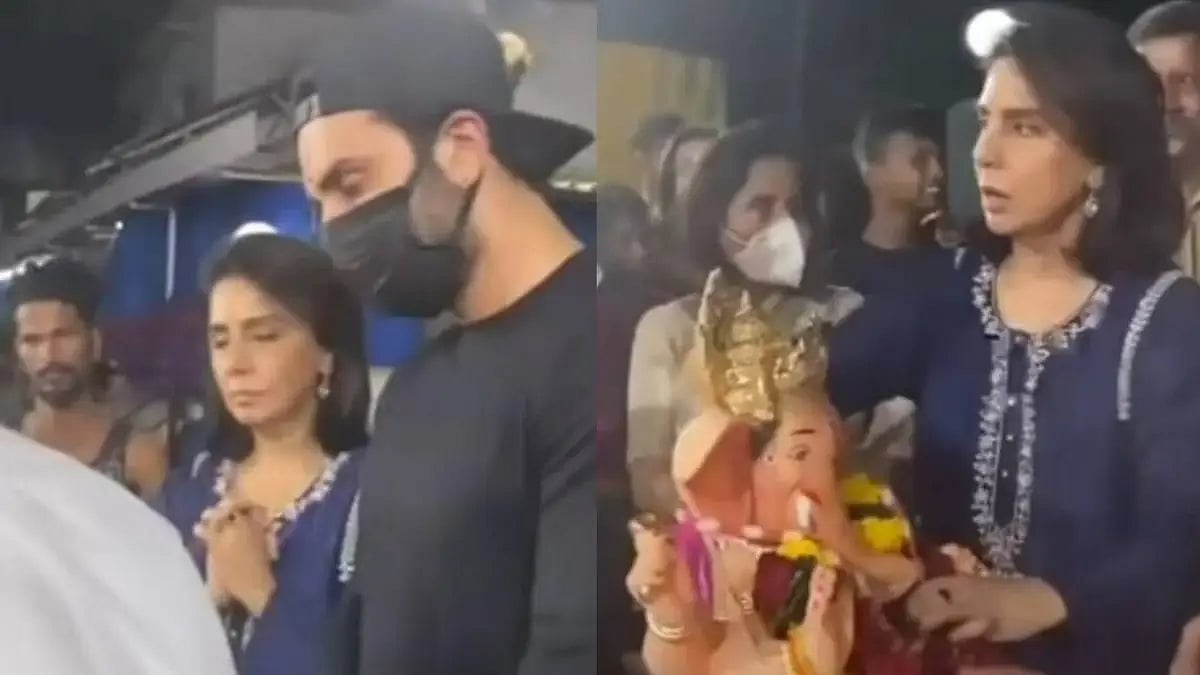 Neetu Kapoor and Ranbir Kapoor 