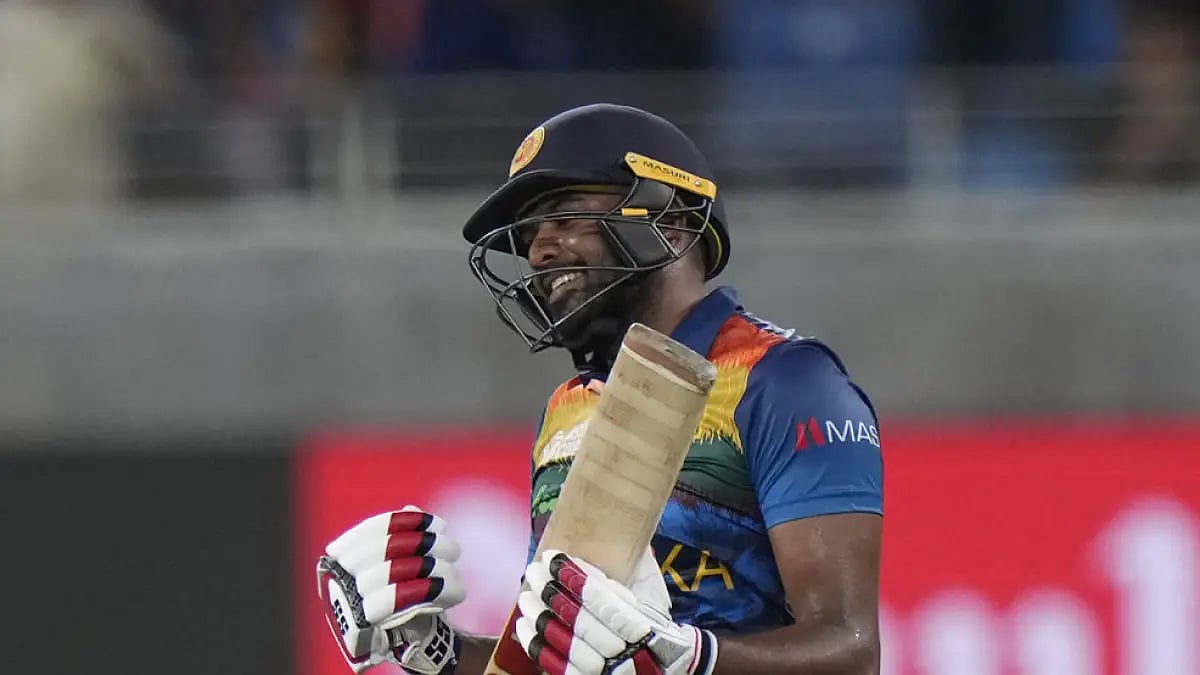 Bhanuka Rajapaksa also hit the first six off Asia Cup 2022.