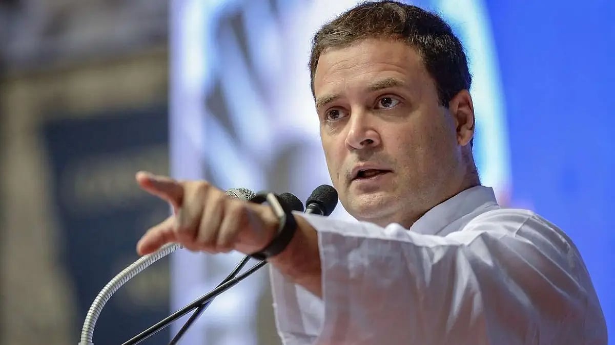 Congress leader Rahul Gandhi