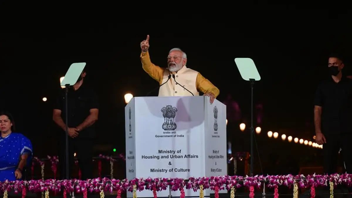 PM Narendra Modi inaugurates Kartavya Path on Thursday.