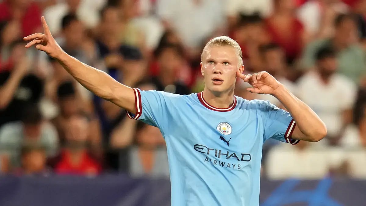 Erling Haaland will be the star attraction when Manchester City take on Real Madrid.
