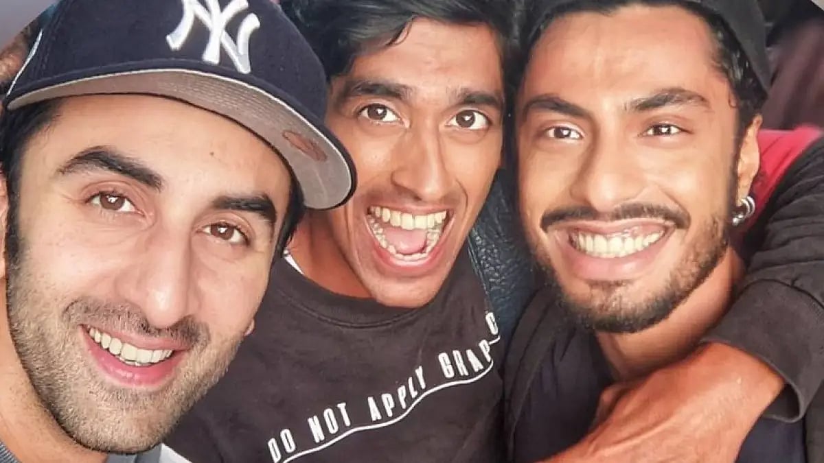 Saqib Ayub with Ranbir Kapoor and Slow Cheeta 