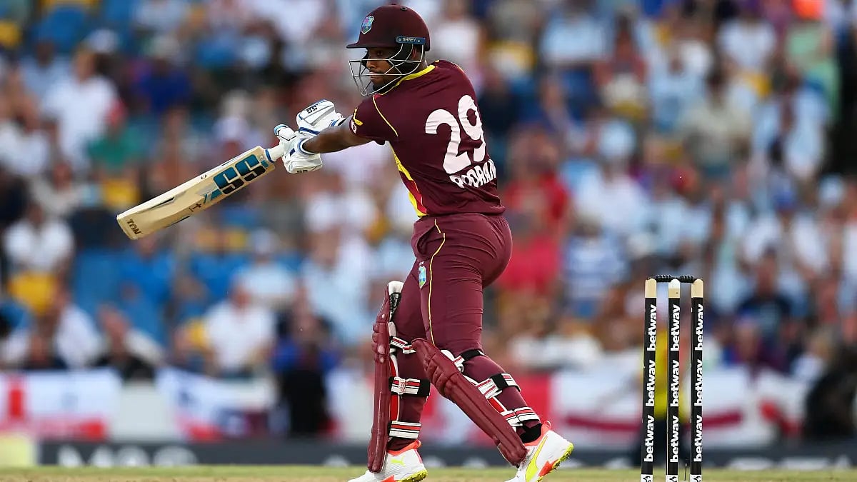 Nicolas Pooran played a fine knock of 77 against Team Abu Dhabi.