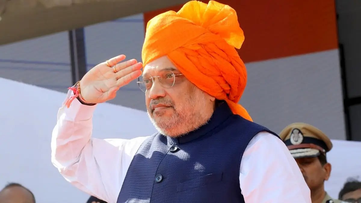 Union Home Minister Amit Shah paying tribute to Sardar Patel on Hyderabad Liberation Day on Saturday