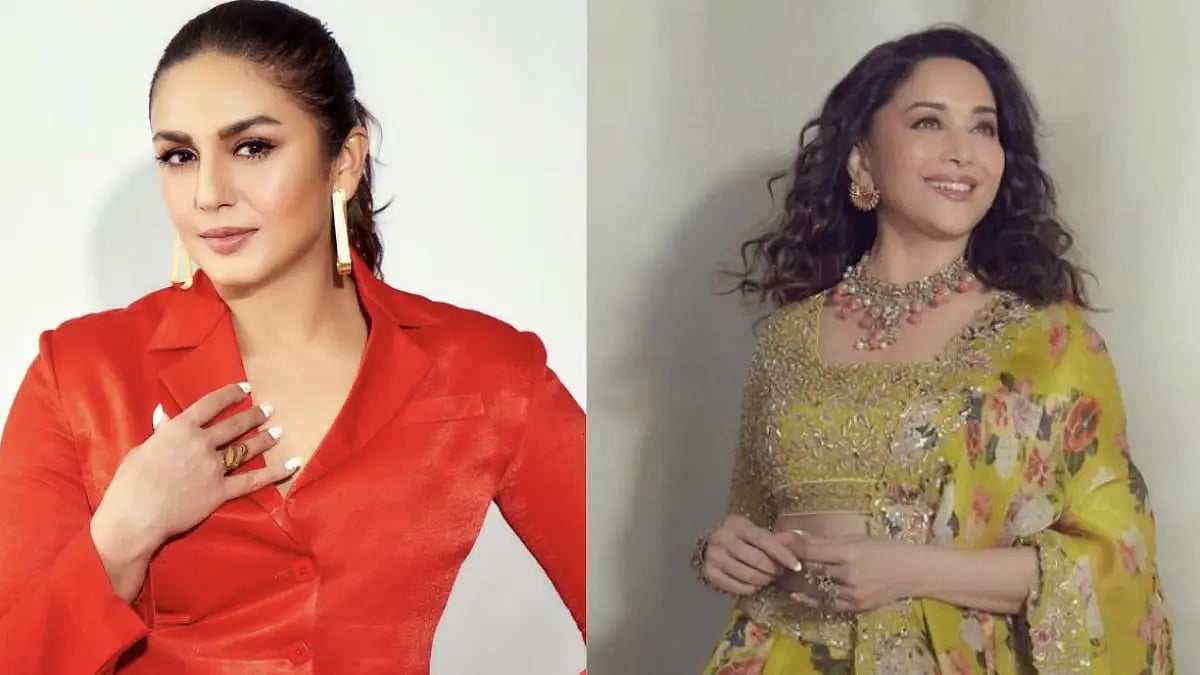 Huma Qureshi and Madhuri Dixit