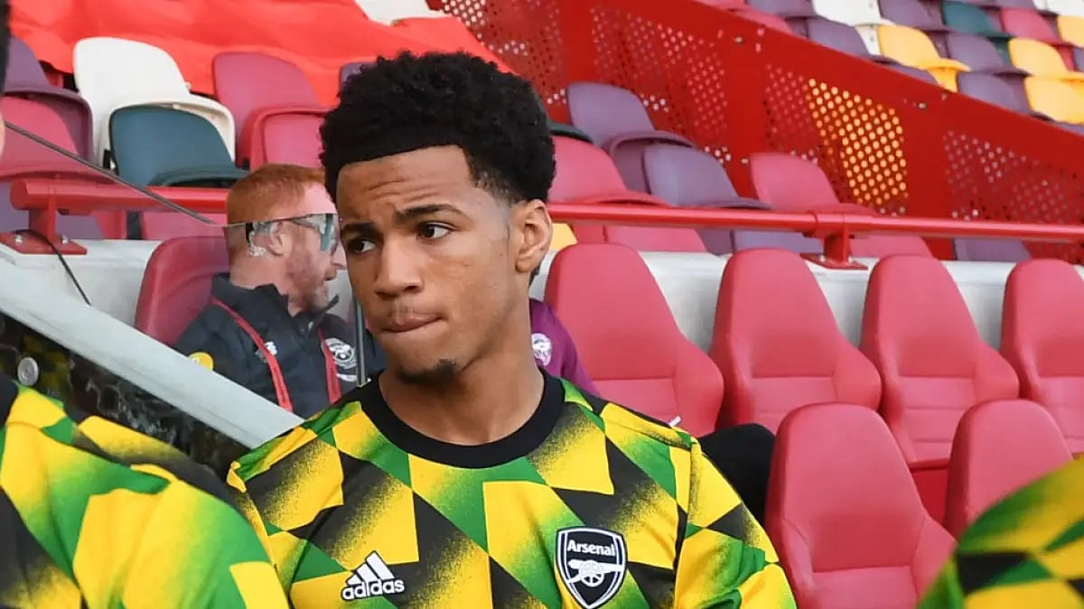 Ethan Nwaneri made his EPL debut against Brentford on Sunday.