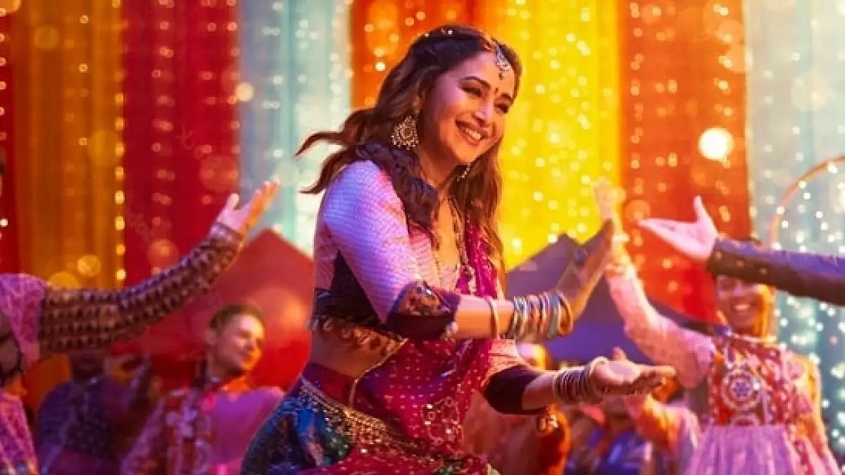Madhuri Dixit In A Still From Boom Padi