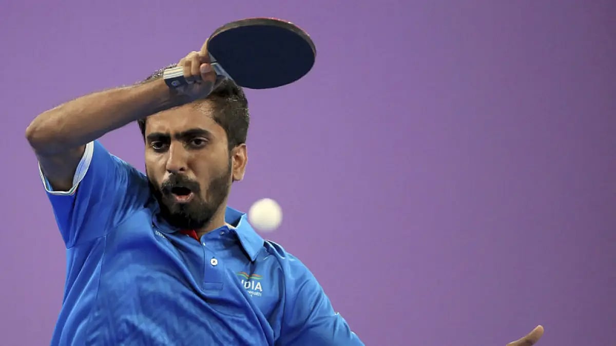 G Sathiyan will now face Harmeet Desai, who thrashed Deepit Patil 4-0.