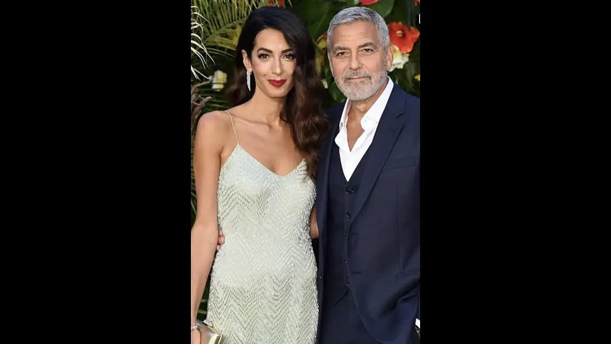 George Clooney with his Wife