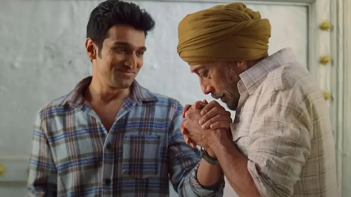 Pratik Gandhi And Jackie Shroff In A Still From 'Atithi Bhooto Bhava'