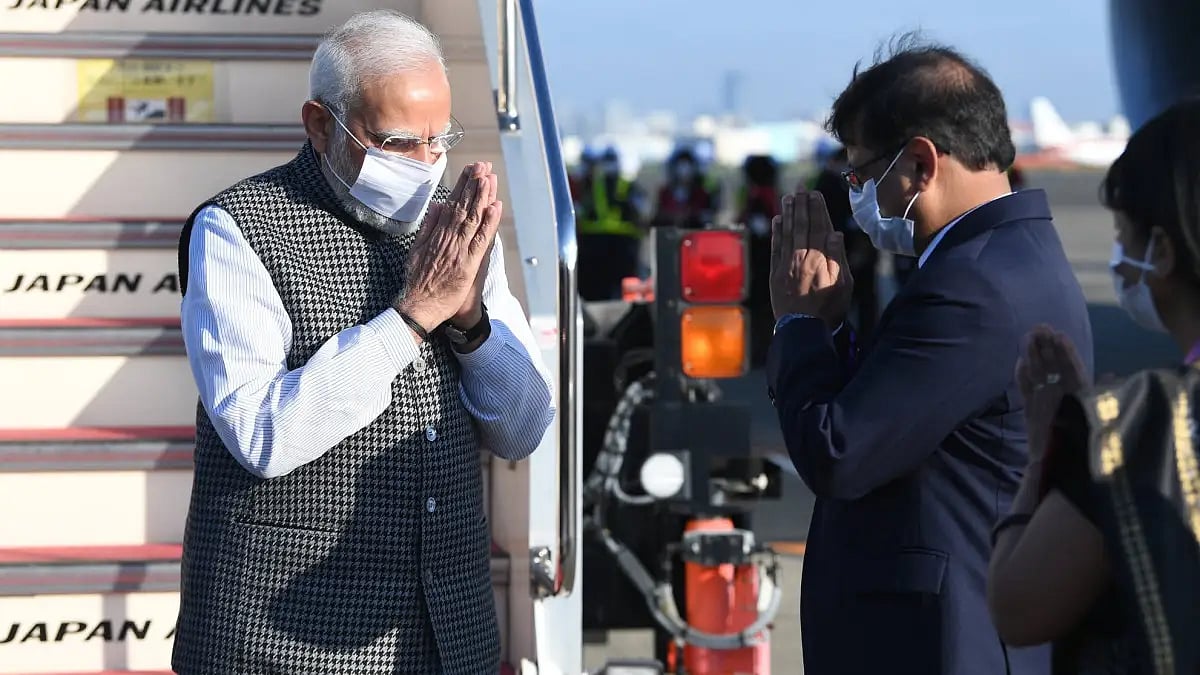 PM Moi landed in Japan to attend Shinzo Abe's state funeral