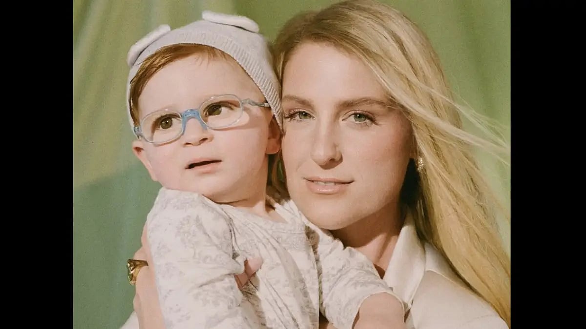 Meghan Trainor With Her Son