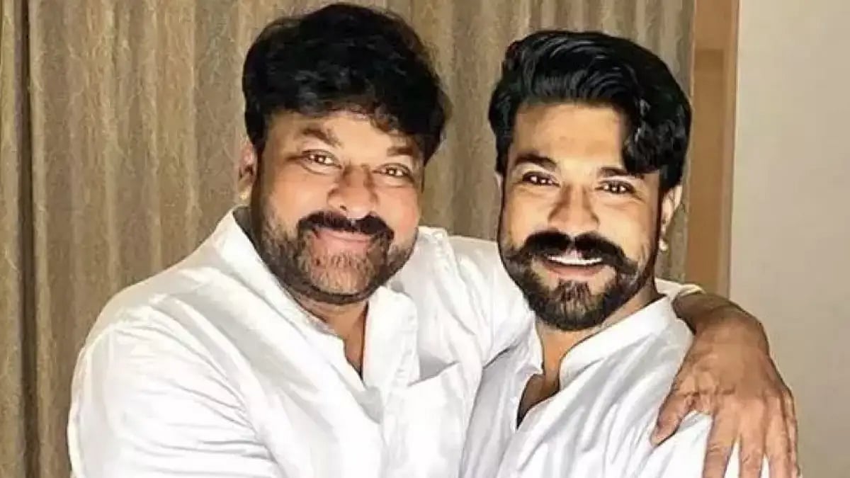 Chiranjeevi and Ram Charan