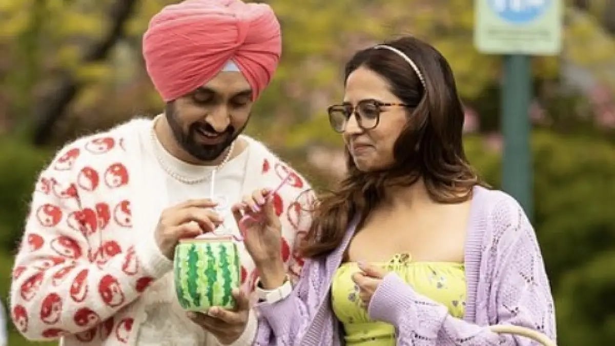 Diljit Dosanjh and Sargun Mehta
