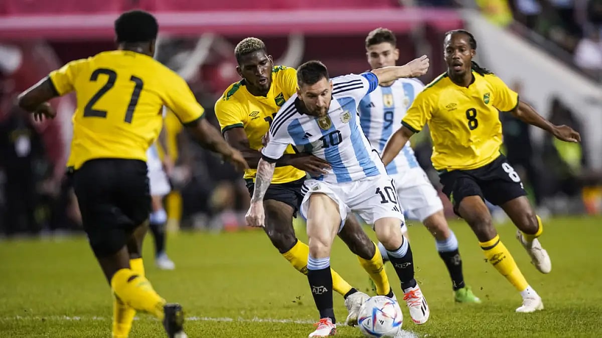 Lionel Messi's two goals for Argentina against Jamaica made it nine goals in his past three games for the national team, taking his international tally to 90.