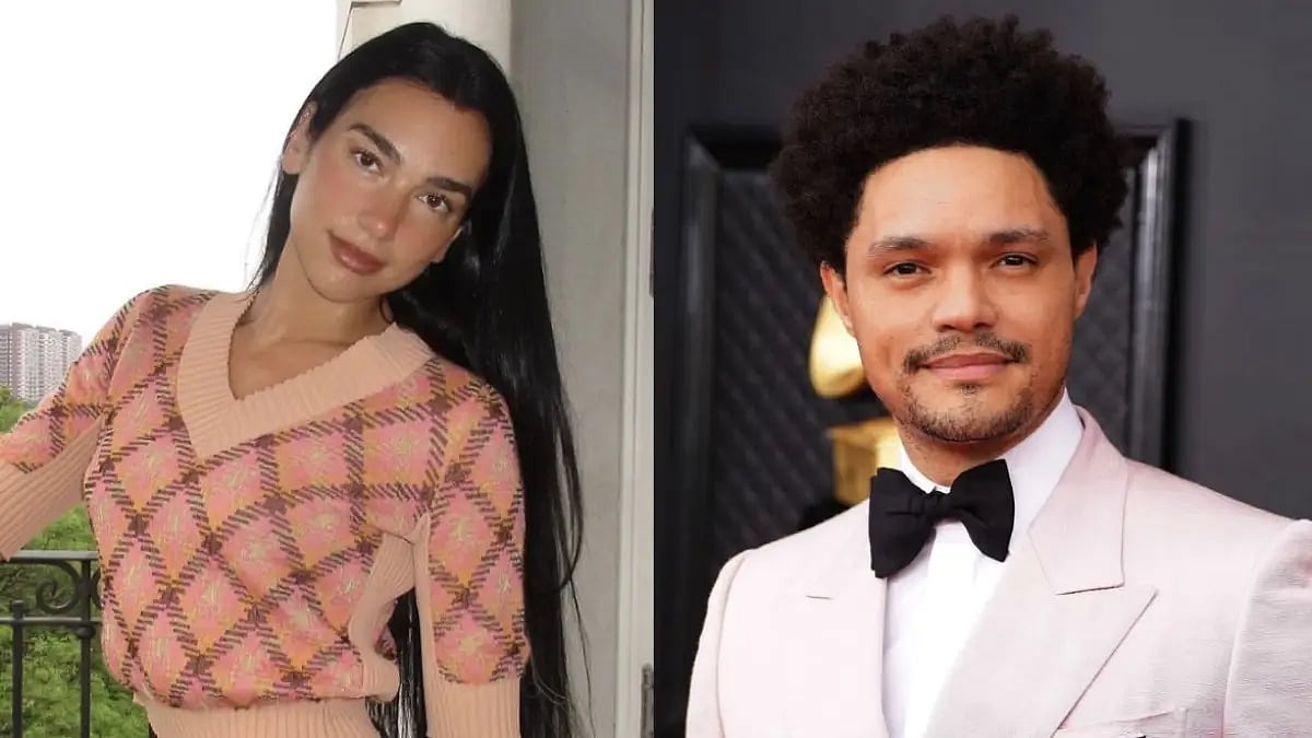 Dua Lipa. Trevor Noah