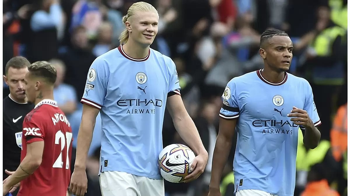Premier League 2022-23: Erling Haaland, Phil Foden Hat-Triks Sink United 6-3 In Manchester Derby – In Pics