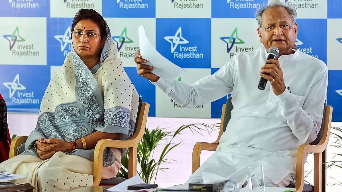 Ashok Gehlot, Shakuntala Rawat in Jaipur 