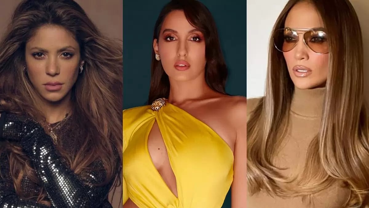 Shakira, Nora Fatehi, and Jennifer Lopez